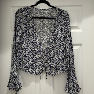 Light tulip sleeve top.